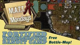 Fortified Underground Bandit Camp - M.A.T.T. Mondays | Inkarnate Map Making Tutorial #BattleMap