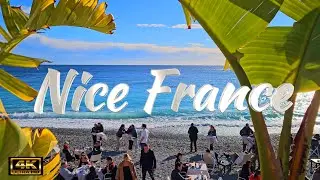 [4K] FRENCH RIVIERA ☀️NICE Cote d'Azur 🌴 France 🇫🇷 |🌍 Leisurely strolls along the cozy Mediterranean