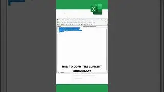 Mastering Excel Macros Series - Day 17 - How to copy the current worksheet  using VBA?