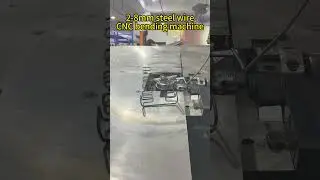Flat wire forming machine 4.5 Automotive Spring Steel Double Snake Springs#wireformingmachine#3dcnc
