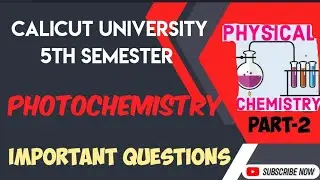 photochemistry/5th semester physical chemistry notes