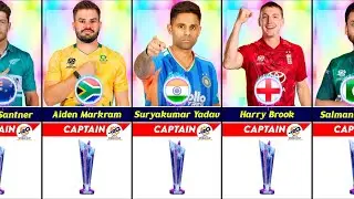 T20 World Cup 2026 - All Teams Final Captain List | T20 WC 2026 All 20 Teams Captain Name