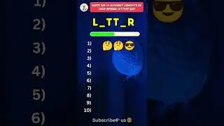 Guess the 10 alphabet concepts by missing letters quiz!
