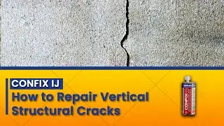 Confix IJ: How to Repair Vertical Cracks on Slabs, Columns, and Walls