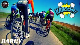 Mon équipier me roule dessus! S2E3🚴🏼‍♂️(caméra embarquée) Barcy (D2 FFC)
