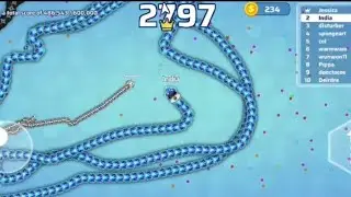 Snake.io🪱 game🎮 1st rank high score gameplay @suryakumar