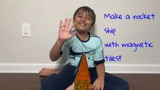 How to make a rocket-ship with magnetic tiles 🚀