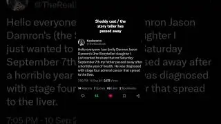 Shoddy cast / the storyteller has sadly passed away- #shoddycast #restinpeace #youtuber #fallout