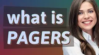 Pagers | meaning of Pagers