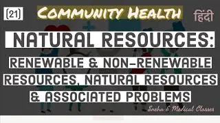 Natural resources:Renewable & non-renewable resources, associated problems !! Hindi !!