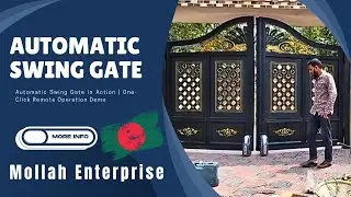 Automatic Swing Gate in Bangladesh  | One-Click Remote Operation Demo ⚙️🔥