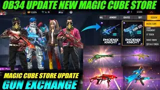 Good News Magic Cube Store Update in ob34 - Free fire New Magic Cube store Bundles - Ff new Event