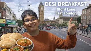 #4K - DESI BREAKFAST in East London 🇵🇰Halwa Puri on Ilford Lane!