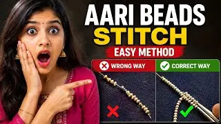 Aari Beads Work ಮಾಡುವಾಗ ಇ ಒಂದು ತಪ್ಪು ಯಾವತ್ತು ಮಾಡಬೇಡಿ❌ Aari Shugar Beads Stich Madodakke Easy Method