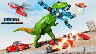 Tank Robot Car Game 2020 &ndash; Robot Dinosaur Games 3d video | Robot 2021 gameplay | New robot gameplay