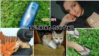 Morning Routine Vlog|වළාකුළුවලින් පිරුණු ලස්සන උදේ වරුවක් 🌈💛🌞🏞️ |Study vlog 🖊️📚