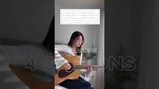 4 Seasons (first verse tabs) - XG | Acoustic Guitar Cover