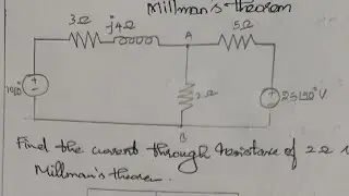 Millman's theorem - ECA - Engineering semester 2