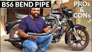 BS6 BEND PIPE & Silencer Change in Royal Enfield | Exhaust Change Pros & Cons