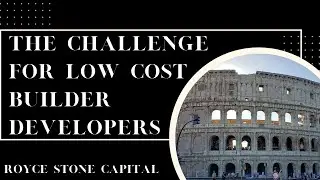 The Challenge For Low Cost Builder Developers - Property Development Funding