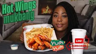 Hot Wings Mukbang | HOT WINGS WITH LEMON PEPPER🍋🌶✨️ SPRINKLE
