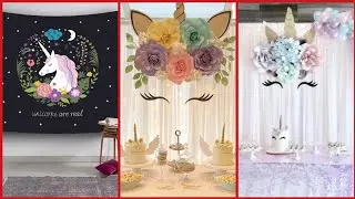 Beautiful and adorable ideas about unicorn flower theme