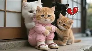 Adorable Ginger Kitten Feels Sad When His Best Friend Plays with Another Cat | Cute Cat Story 🐱💔 