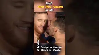 Top5 Most Fiery Face offs in ufc #mma #ufc #mmafighter