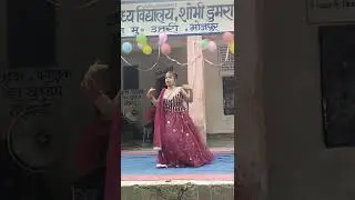 Superb dance performance of nine years girls in school program#dance