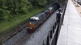 CSX #3251 and #748 Struggle up the Baltimore Belt Line