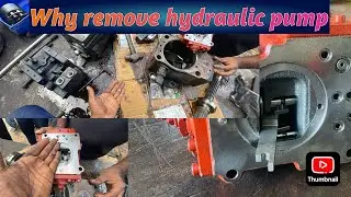 How to remove hydraulic pump kobelco excavator 