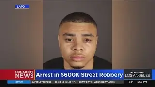 Police arrest suspect in $600K street robbery