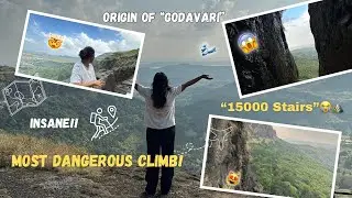 We climbed 1500 stairs to reach the “Origin of Godavari”🤯⛰️ Brahmagiri Nashik | Unfiltered khushi