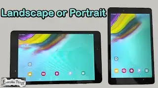 How to rotate screen Android Samsung Tablet