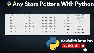 Double Hill Pattern of STARS with Python | Create a Python project #youtube #youtuber #trending