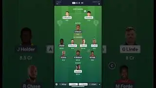 💰 SA vs WI T20 Dream11 | Mega League Team #SAvsWI #Dream11 #T20 #FantasyCricket #Dream11Prediction