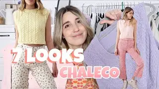 🌸 7 LOOKS CON CHALECO DE PUNTO 🧶 IDEAS DE OUTFITS PARA PRIMAVERA 🌸☀️