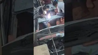 aluminum welding weld car roof #shorts