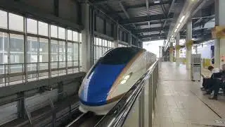 2026年1月16日北陸新幹線金沢(駅)14·11番のりば下り金沢着到着→停車·E7系F編成運行 14番のりばF46編成557Eはくたか557号 11番のりばF40編成8523Eかがやき523号