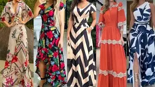 Vestidos largas de moda Mujer 2023 || Vestidos de feminina 2023/ Moda evangelica 2023