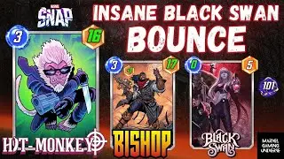 CRAZY BOUNCE DECK WITH BLACK SWAN 💀🔥[MARVEL GAMING UNIVERSE]| #marvelsnap #viralvideos @MarvelSnap