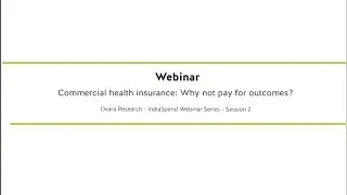 Commercial health insurance: Why not pay for outcomes?