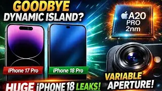 iPhone 18 Pro Leaks: Under Display Face ID, A20 Pro 2nm Chip & Variable Aperture Camera!