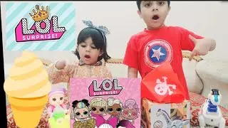 Unbox LOL Surprise ice cream truck | mechanical Dinosaur 🦕 and Pirate set 🏴&zwj;☠️ | Rahma & Zahran