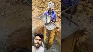 🧱column work concrete #column  #masonwork #rajputcontraction