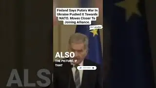 Putin caused this, Look at the mirror. Finland says to putin. #Finland #shorts #Putin #NATO