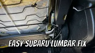 How to Repair Broken Car Lumbar Support for $1.50