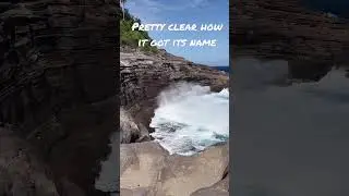 Spitting Caves of Oahu #hawaii #oahuhawaii #oahu #hawaiiliving