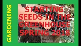 HOMESTEAD GARDENING - 2018 Starting Spring Seeds in Greenhouse