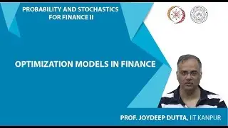 Optimization Models In Finance
